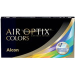 Air Optix Colors Sterling Grey fara dioptrie 2 lentile/cutie, Air Optix