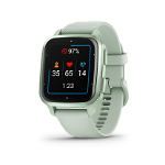 Ceas Smartwatch Garmin Venu SQ2 Metallic Mint Bezel with Cool Mint Case, Silicone Band 20mm, NFC, GPS, 5 ATM Water Proof, GARMIN