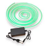 Banda led tip neon Flex verde silicon SMD2835 Lungime 5m, MAD ECO LEDURI