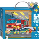 Junior Jigsaw 45 Piece Puzzle. Fire Station, nobrand