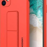 Wozinsky Wozinsky Kickstand Case elastyczne silikonowe etui z podstawką Samsung Galaxy A52s 5G / A52 5G / A52 4G czerwony, Wozinsky