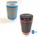 Boxa portabila bluetooth, cu baterie reincarcabila, microfon incorporat, disco led color si radio FM, Air Fashion