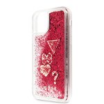 Protectie Spate Guess Hearts Glitter GUHCN65GLHFLR pentru Apple iPhone 11 Pro Max (Rosu)