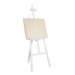 Sevalet pictura, 175 cm, lemn de pin, inaltime reglabila, culoare alba, Criando