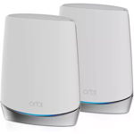 NETGEAR Orbi Whole Home Tri-Band WiFi 6 Mesh System (RBK752) | WiFi 6 Router with 1 Satellite Extenders | Coverage up to 4,000 sq. ft. and 40+ Devices | 11AX Mesh AX4200 WiFi (Upto 4.2 Gbps)
