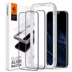 Folie iPhone 13 Pro Max pachet 2buc. Spigen Negru
