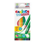 Creioane colorate Carioca Tita Erasable, hexagonale, flexibile, erasable, 12 culori, cu guma