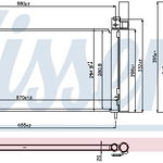 Radiator clima AC cu uscator TOYOTA PRIUS, PRIUS PLUS 1.8H dupa 2011
