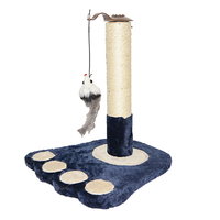 Ansamblu de joacă pentru pisici Miau Miau 36x36x42 cm albastru/bej