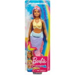 Mattel - Papusa Barbie Sirena , Dreamtopia,  Cu parul mov