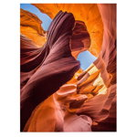 Tablou Canionul Antilopei, Arizona, USA, rosu, portocaliu 1204 - Material produs:: Tablou canvas pe panza CU RAMA, Dimensiunea:: 80x120 cm, 