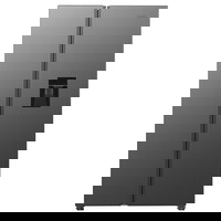 Side by Side Samus SSX-558NFDE, 439 l, Full No Frost, Dozator apa, Afisaj LCD, Clasa energetica E, Inox ( laterale argintii)