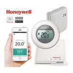 Cronotermostat de ambient Honeywell Round Y87RFC2074 Wi-Fi, control prin internet