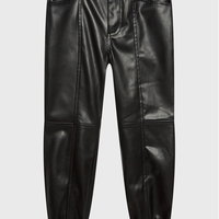 Calvin Klein Jeans Pantaloni din imitație de piele IG0IG01694 Negru Regular Fit