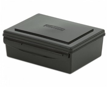 Cutie neagră din plastic pentru depozitare 19 x 15 x 7 cm, 0