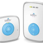 Monitor digital audio pentru bebelusi Bayby BBM 7000, Raza de actiune 300 m, 5 trepte de volum (Alb/Albastru)