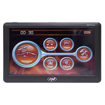 Sistem de navigatie GPS PNI, L807 PLUS, ecran 7 inch, 800 MHz, 256MB DDR, 8GB memorie interna, FM transmitter, PNI