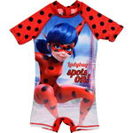 Costum de baie UV cu maneci scurte si fermoar LadyBug SunCity SE1915