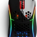 Mouse gaming Glorious Model D Minus, Ultrausor 62g, Negru Gloss