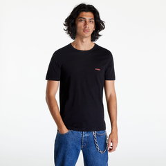 HUGO tricou din bumbac 3-pack culoarea bleumarin, cu imprimeu 50480088, Hugo HUGO tricou din bumbac 3-pack culoarea bleumarin, cu imprimeu 50480088, Hugo