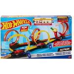 Joc masinute Pista buclelor duble Hot Wheels Joc masinute Pista buclelor duble Hot Wheels