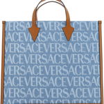 Versace Shopping Bag BLU DENIM+CUOIO+ORO VERSACE, Versace