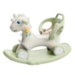 Balansoar 3 in 1 cu maner parental Nichiduta Unicorn Green, Nichiduta