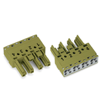 Socket; 4-pole; Cod. B; 4,00 mm²; light green, Wago