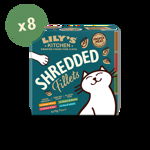 Lily's Kitchen Shredded Fillets Tins Multipack, 8 x 70g, Lily's Kitchen