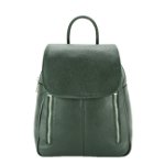 Rucsac din piele naturala Veronica 123 Verde inchis, Made in Italy