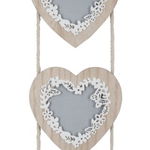 Rama foto decorativa din MDF si lemn Triple Live Laugh Love Natural, 13 x 53 cm