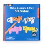 Kit creativ - Make, Paint & Play - 3D Safari | Kikkerland, Kikkerland