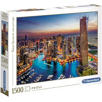 Puzzle Clementoni - Dubai Marina, 1500 piese (31814), Clementoni