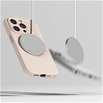 Carcasa Ringke Silicone Magnetic MagSafe compatibila cu iPhone 15 Pro Pink, Ringke