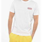 DSQUARED2 Crewneck Round Cool T-Shirt With Logo Patch White, DSQUARED2