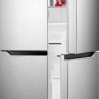 Side by side Tesla RM3400FHX1, 362L, Total No Frost, LED touch screen, Clasa F, H 180 cm, Inox