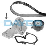 Set de Sincronizare (CureA + Scripete + Pump de Apa) SE Potriveste: Volvo S60 II, S80 II, V40, V60 I, V70 III; Ford C-Max II, Fiesta VI, Focus III, Galaxy II, Grand C-Max, Kuga II 1.6 1.6AKL 04.10-, DAYCO