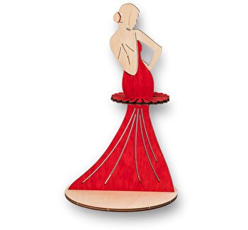 Puzzle 3D Eco Wood Art Suport de servetele Amelie (Red)