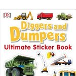 Ultimate Sticker Book: Diggers and Dumpers 'With 60 Reusable Stickers