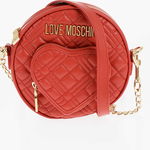 Moschino Love Round Crossbody Bag With Heart-Shaped Pocket Red, Moschino