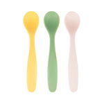 Badabulle - Set de 3 lingurite flexibile, Pastel