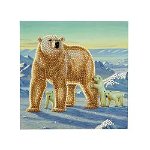 Set creativ tablou cu cristale Ursi polari 18x18cm Craft Buddy CCK-A15