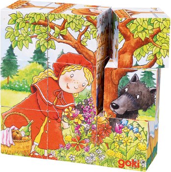Puzzle din cuburi de lemn - Povești clasice, edituradiana.ro