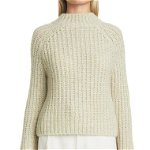 Imbracaminte Femei Vince Marled Shaker Stitch Raglan Sleeve Sweater Sepia