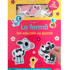 Bebe invata. La ferma. Set educativ cu puzzle, Litera