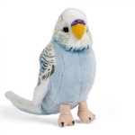 Papagal Perus Albastru cu Sunet 14 cm - Jucarie de plus Living Nature, Living Nature
