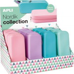 Husa Apli Husa APLI Nordik, Soft Touch, 185x75x55 mm, silicon, mix de culori pastelate, Apli