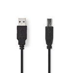 cablu imprimanta usb 2.0 a tata - usb b tata, 5m, negru, nedis, NEDIS