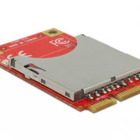 Mini PCIe I/O USB full size 1 x SD Card slot, Delock 95261
