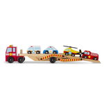 Melissa & Doug - Transportor cu Vehicule de urgenta